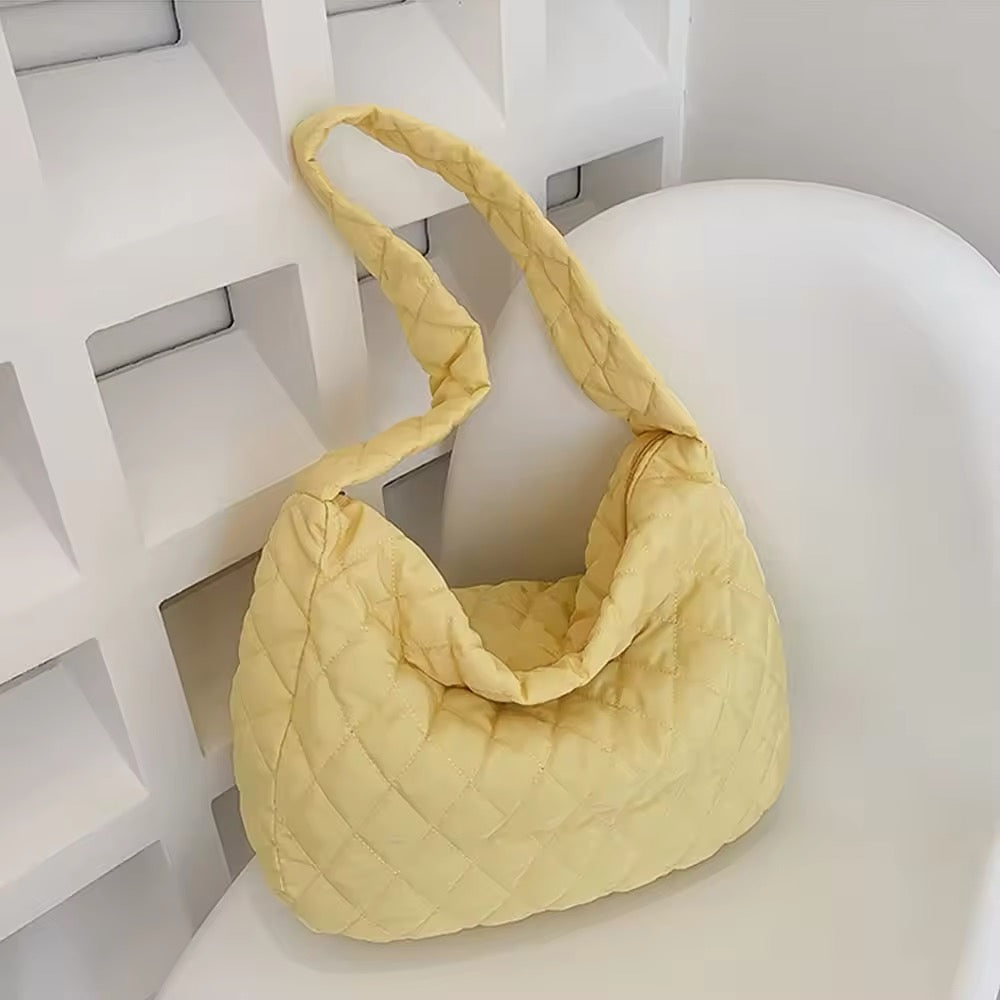 Luvikno | Polstret Ballett Extra Large Puffer Tote Crossbody Polstret Skulderveske