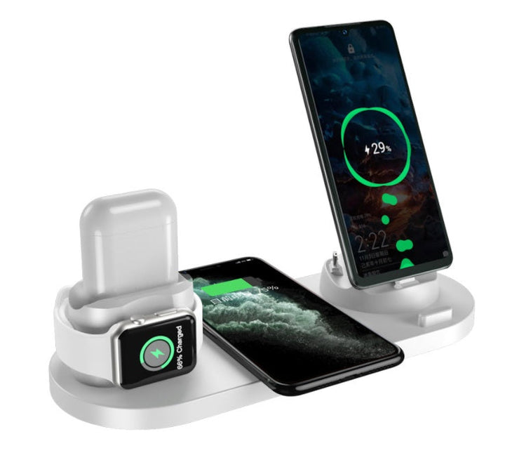 6-i-1 Hurtigladestasjon for iPhone og Uhr | Luvikno