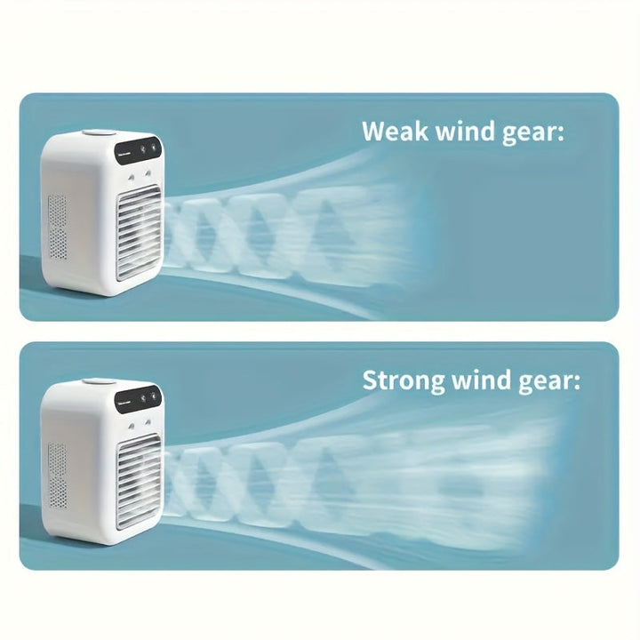 BriesKoel Mini Air Cooler med Vifte og Luftfukter | Luvikno