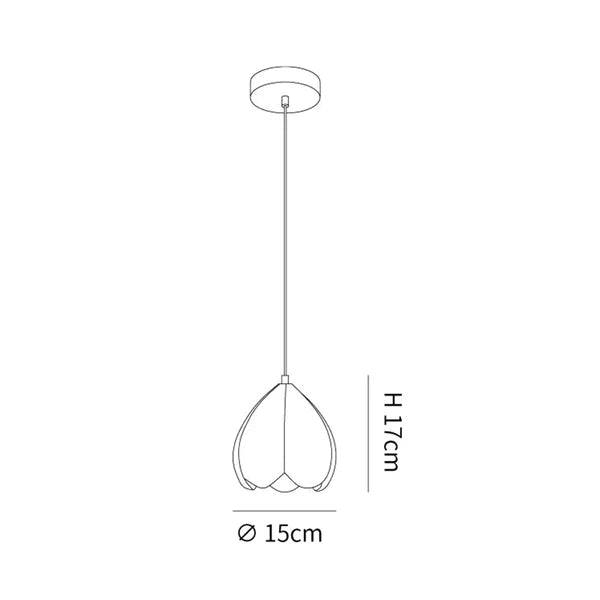Luvikno | FlowerGlow Pendant - Elegant kremfarget pendant for varme atmosfæriske interiører