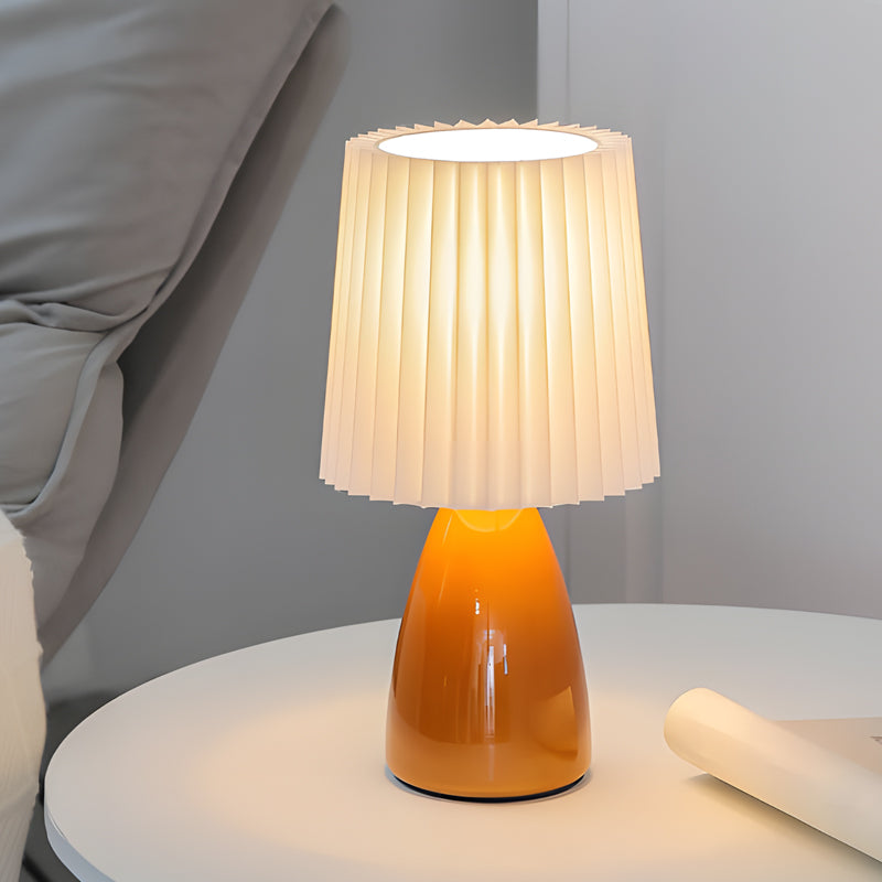 GlasDimm | Elegant USB dimbar bordlampe med glassbase | Luvikno