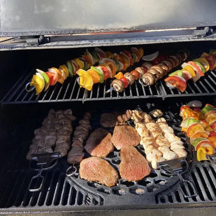 3 Way Grillspyd, Rustfritt Stål Spyd for BBQ | Luvikno