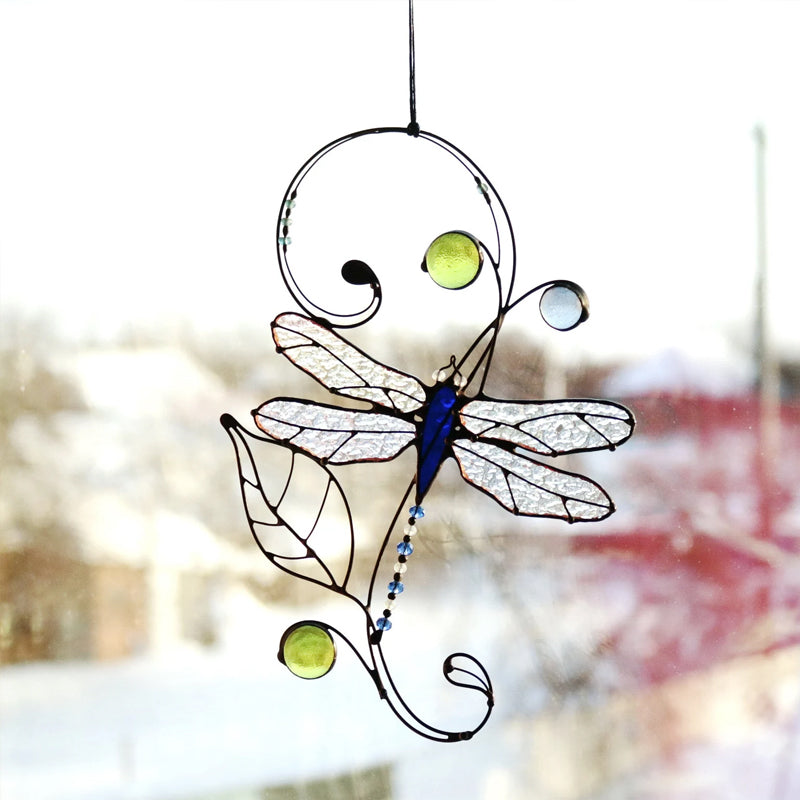 Flekkete Monarch Butterfly Glass Window Decor | Luvikno