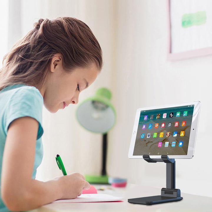 Luvikno | Justerbar Ergonomisk Sammenleggbar Tablet/Telefon Stativ