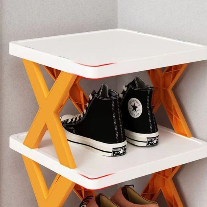 Foldbar Multi-Lags Skoholder, Skoplassering Hylle Organiser | Luvikno