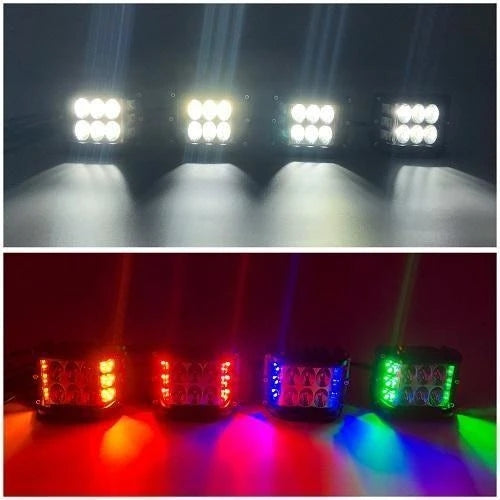 LED strobelys med tre sider for bil | Luvikno