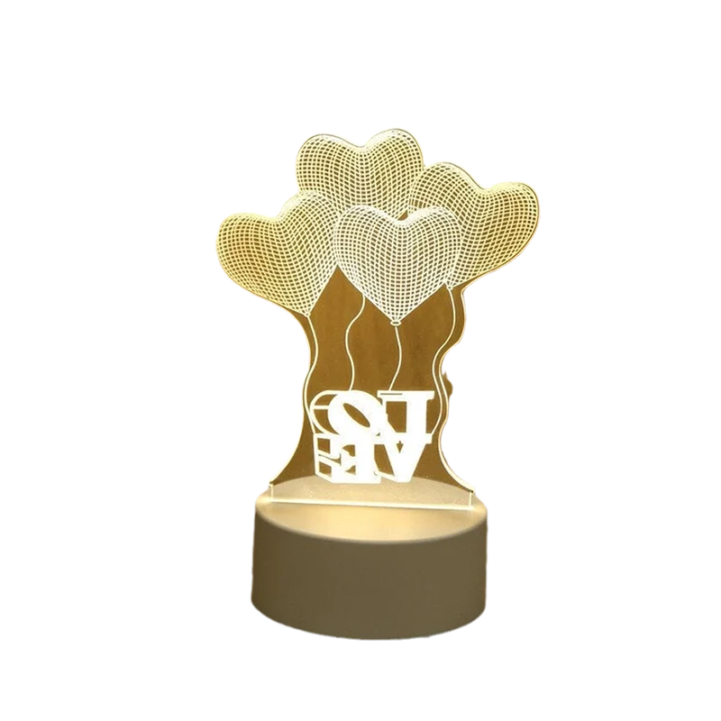 3D Nattlys Usb Luvikno