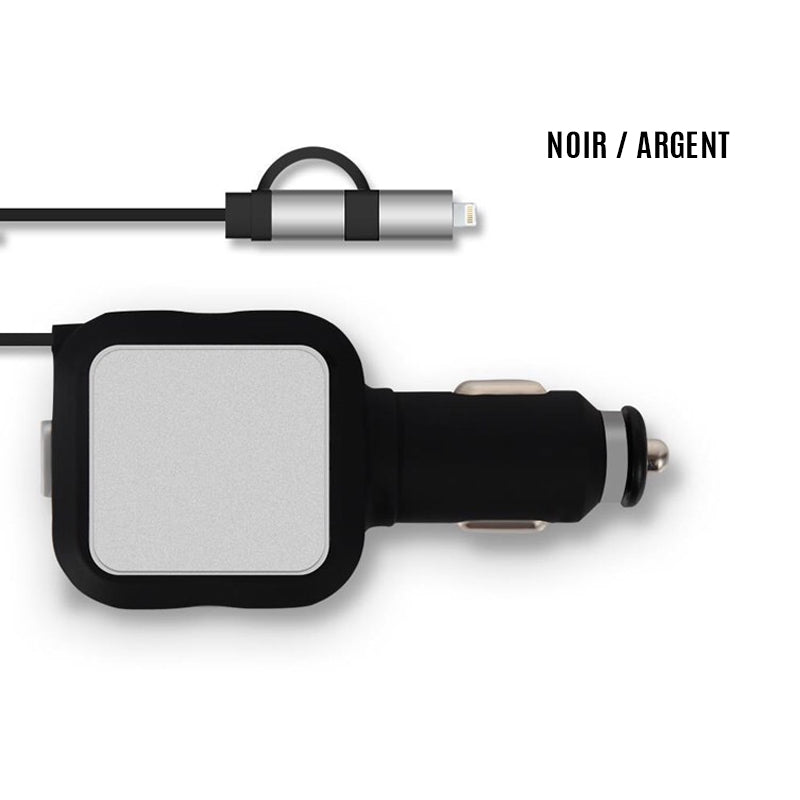 Ciaovie biladapter Multi med uttrekkbar ladekabel | luvikno