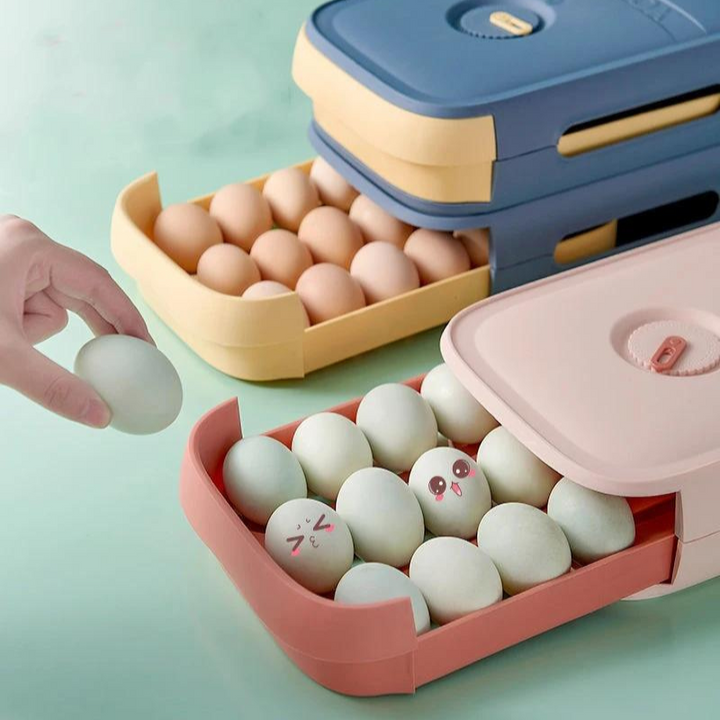 Luvikno | EggSafe Organizer - Stilig oppbevaringsboks for egg