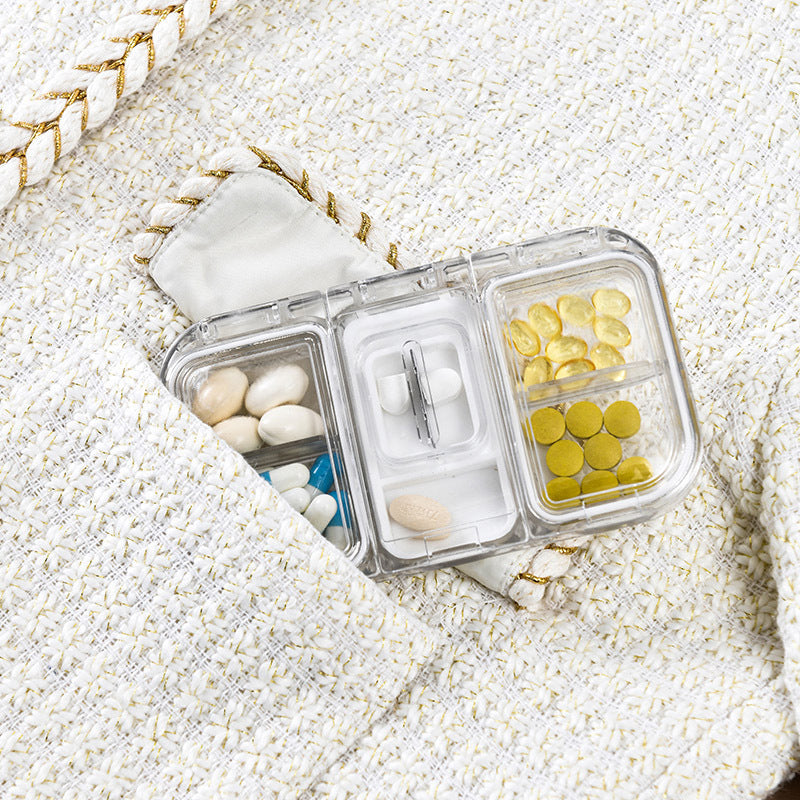 Rektangulær Pill Case Organizer Beholder | Luvikno