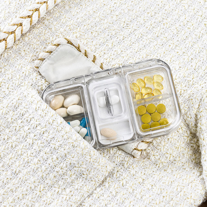 Rektangulær Pill Case Organizer Beholder | Luvikno