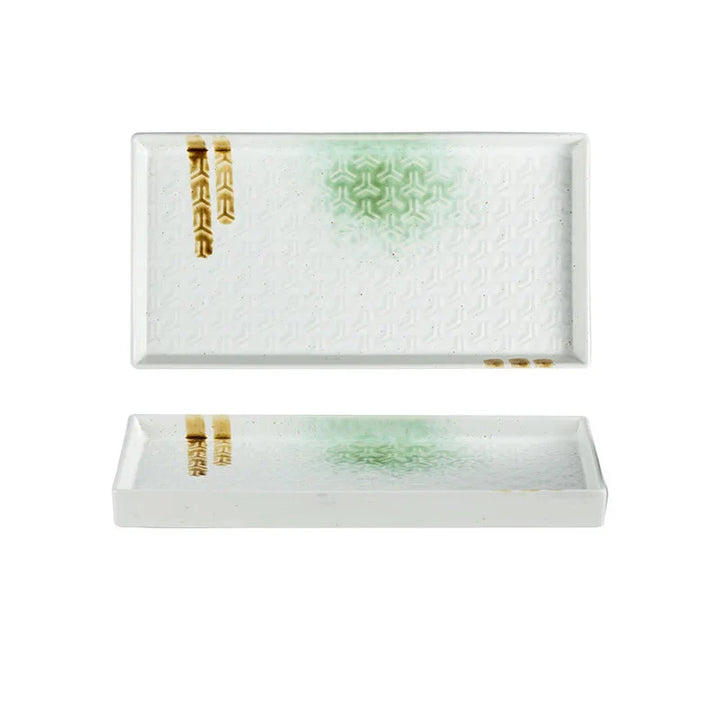 9.5" Keramisk Rektangulær Grillplate Restaurant Sushi Plate | Luvikno