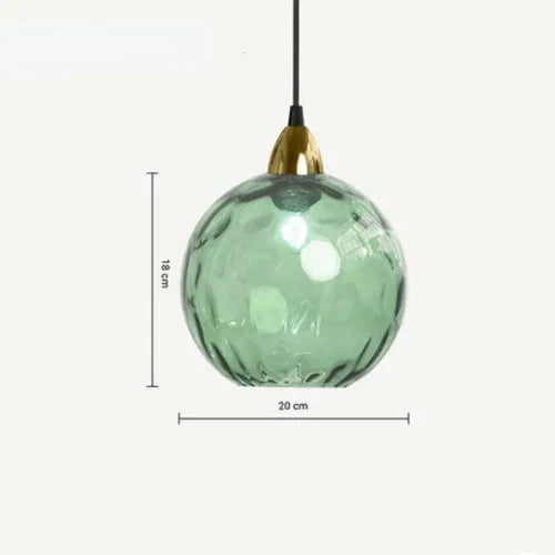 LumiSphere Pendellampe – Elegant Glassfære Belysning Luvikno