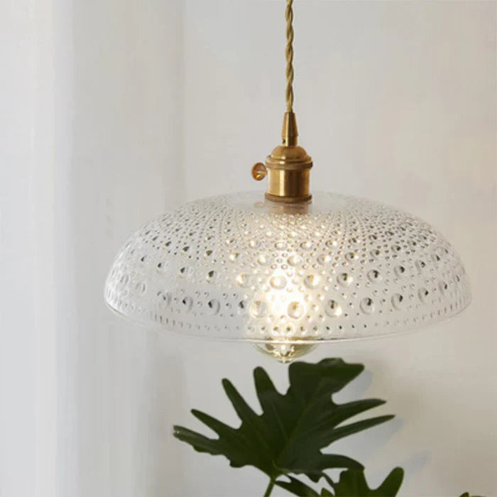 OpulentGlow Pendel – Elegant Glass Henge Lamp Luvikno