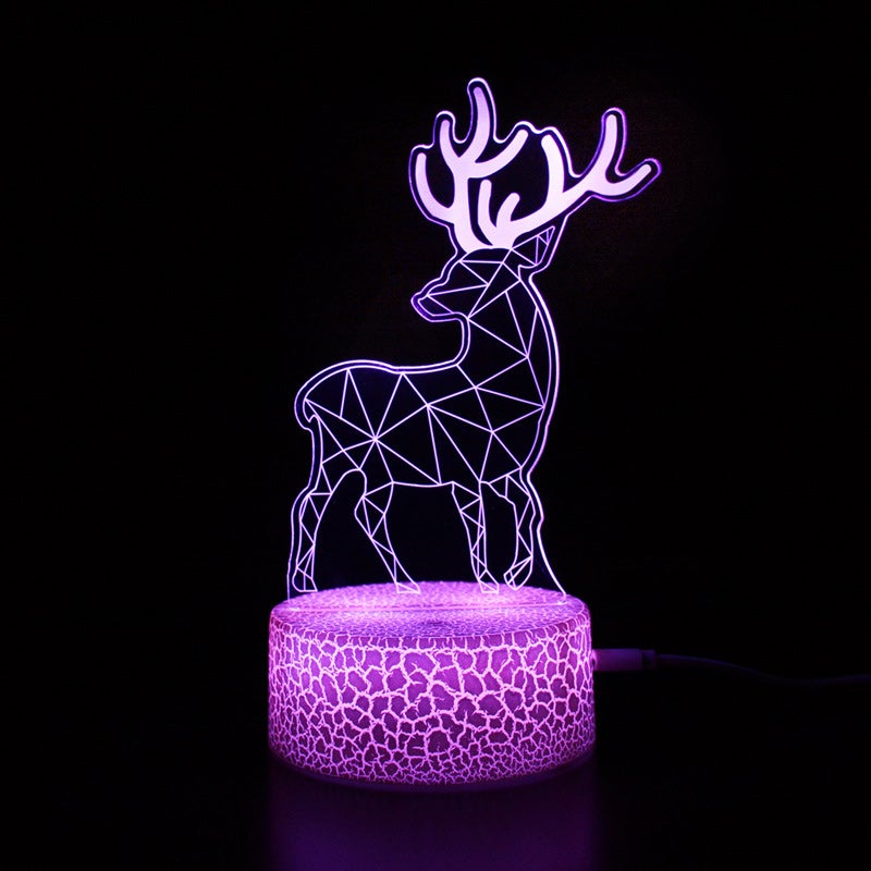Nattelys LED farge dinosaur med fjernkontroll flere stilarter | Luvikno