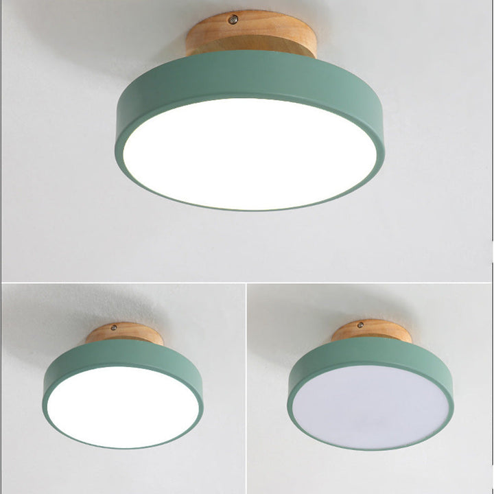 LED Taklampe Tre Flush Montering Fixture Luvikno