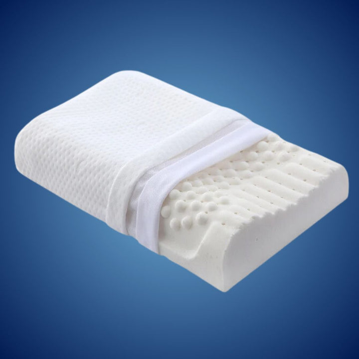EcoNeck Comfort | 100% Naturlatex Ortopediskpute - for Nakke Smerte - Komfortabel og Støttende Pute - Bedre Søvn - Velvære Luvikno