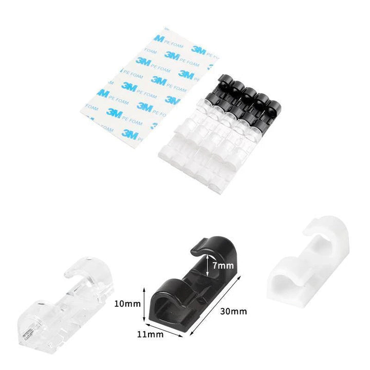Selvheftende Wire/Kabel Klips i Plast | Luvikno