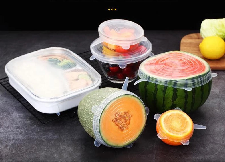EcoLid - 6 Silikon Reusable Stretch Covers | Luvikno