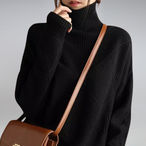 Luvik | Kvinne Cashmere Rullekrage genser