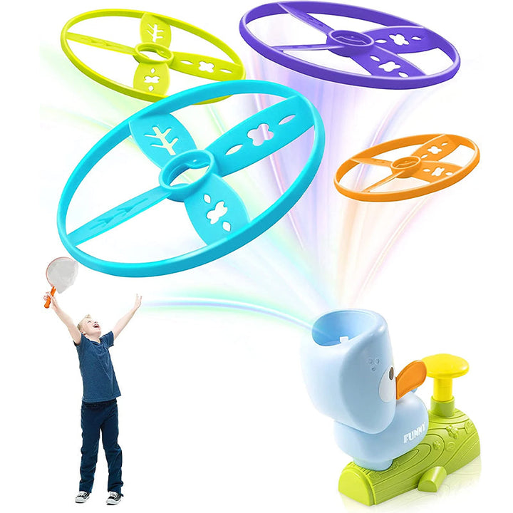 Toy flying ring catapult | luvikno