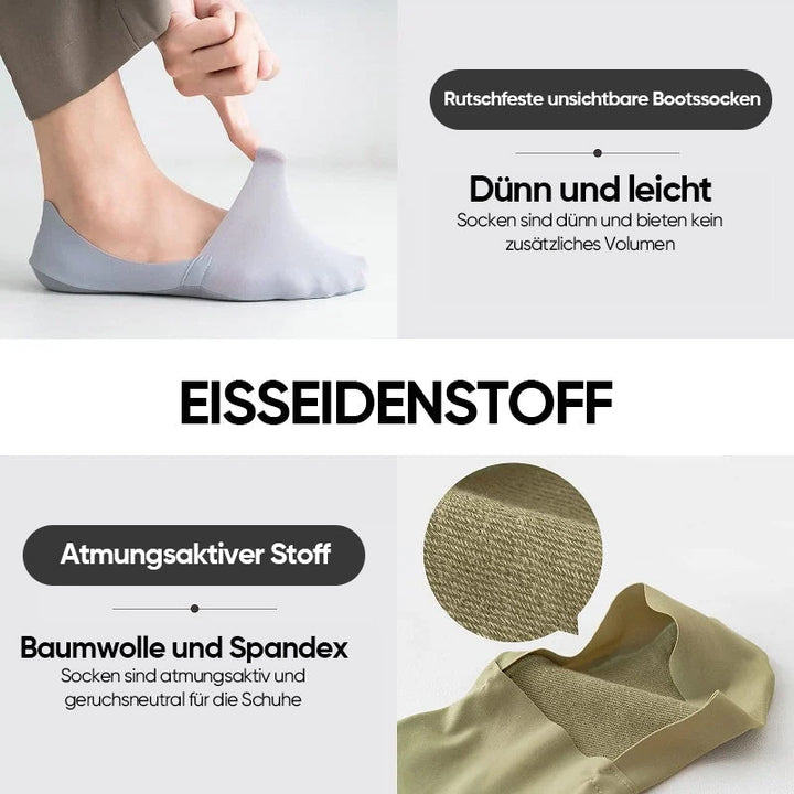 Luvikno | Non-slip usynlig støvlesokker