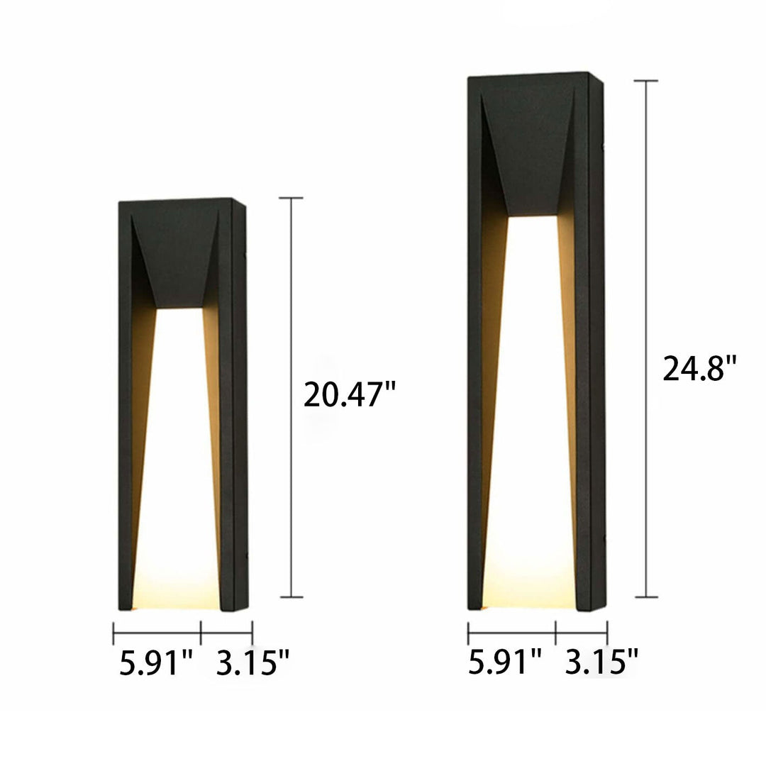 Vanntett Enkel Strip Design LED Utendørs Vegglampe | Luvikno