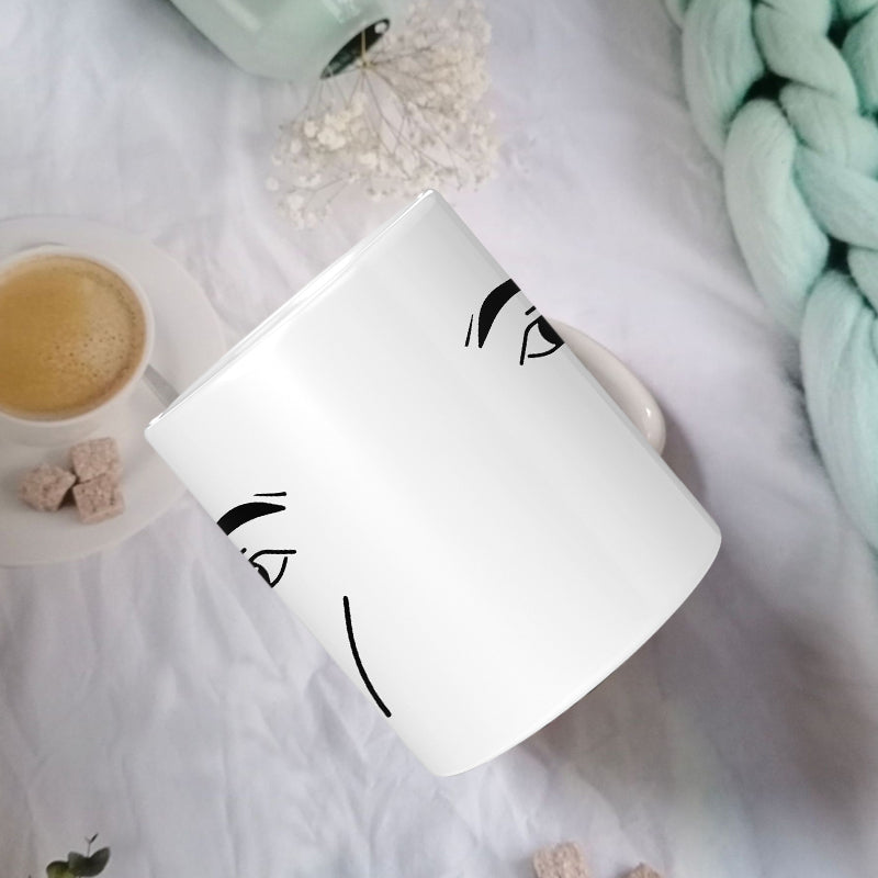 Emoji Printet Keramisk Krus | Luvikno