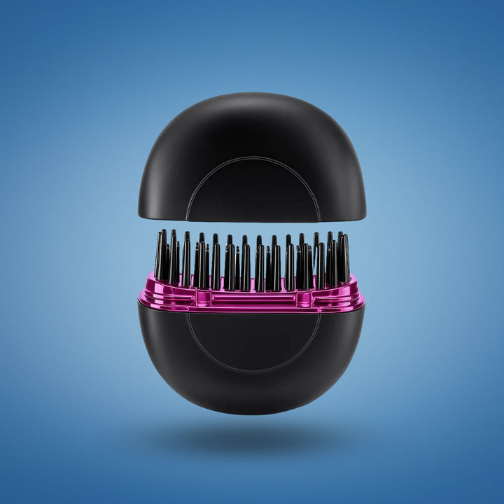 Rask oppvarming – Mini kamdesign – Frizz-fri finish – Rask oppfriskning for reise og daglig bruk Luvikno