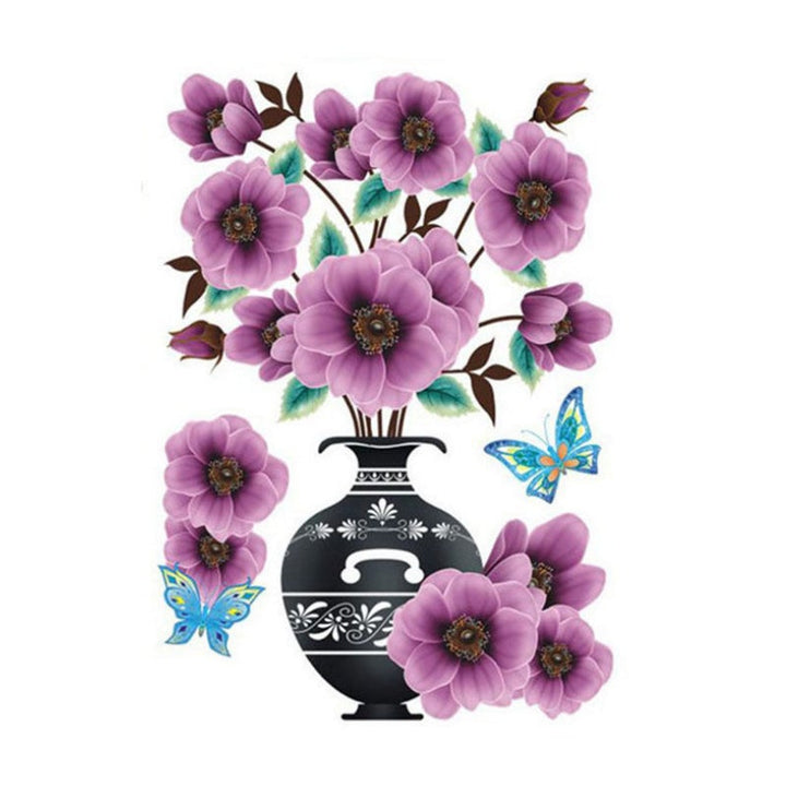 DIY Plantevase 3D Stereo Klistremerker Selvklebende | Luvikno