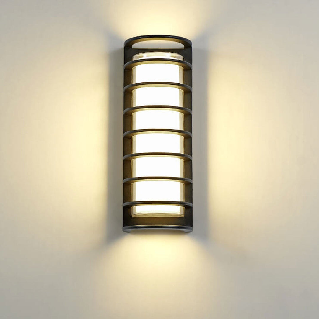 Modern utendørs søyle vanntett LED hagevegglampe | Luvikno