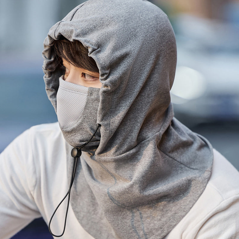 Hettefjes maske med halsvarmer for sykling | Luvikno