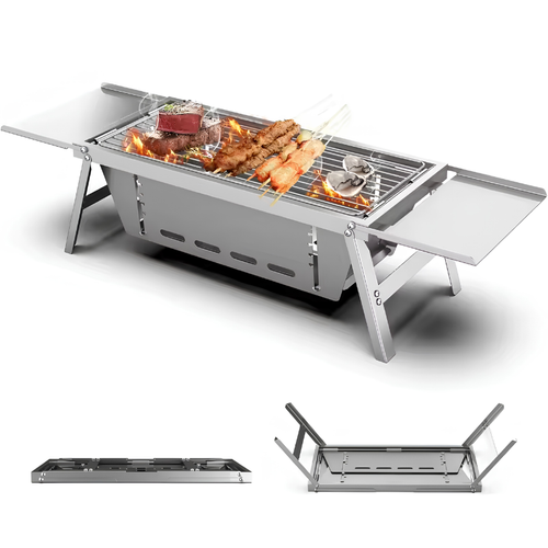 Bærbar kompakt grill for reise | Luvikno