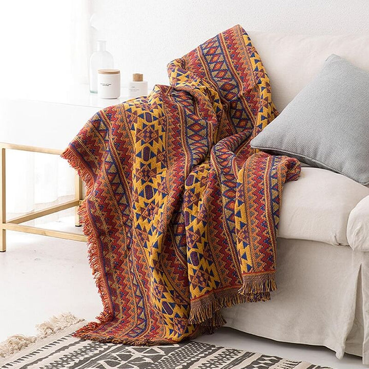 Bohemske strikkede kaster for sofasmykke | Luvikno