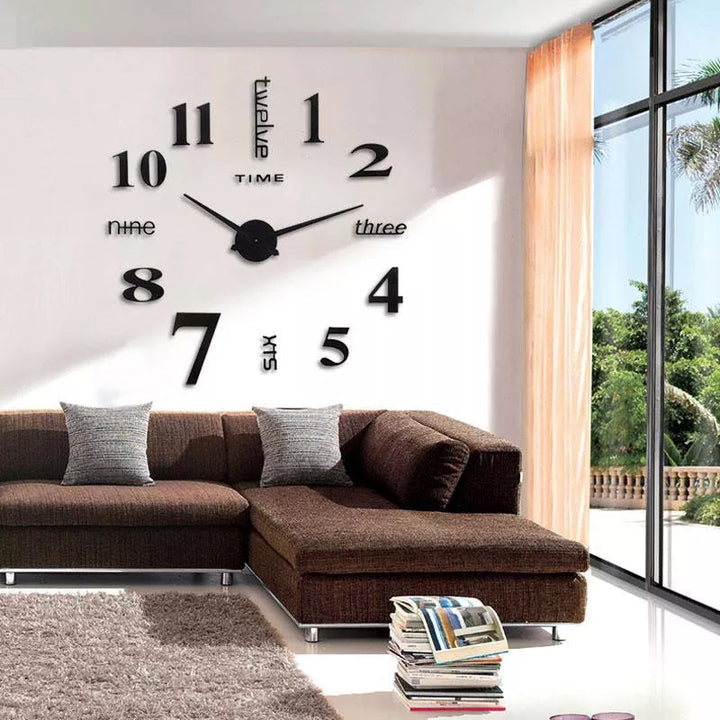 DIY Moderne stansfri veggklokke | Luvikno