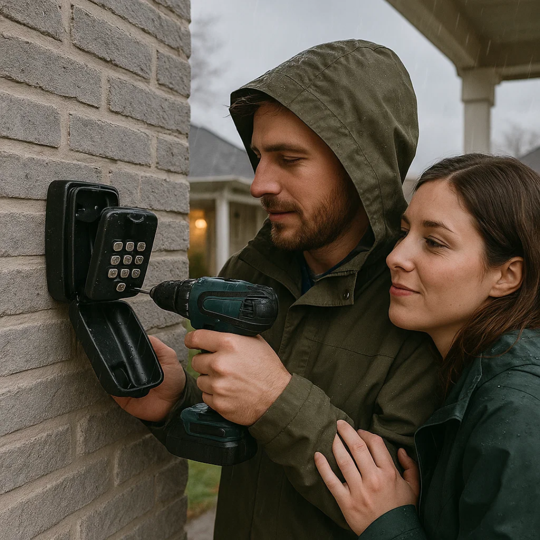 KeyGuard Utendørs Safe – Vanntett Veggmontert Nøkkelboks | Luvikno