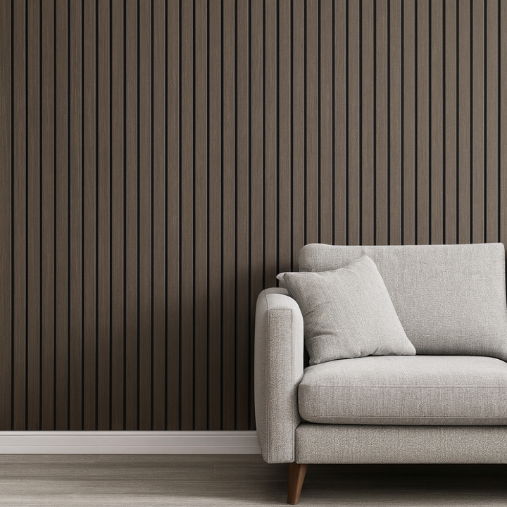 Veggedekorasjon 3D Tre-look PVC Panel Selvklebende Vanntett Luvikno