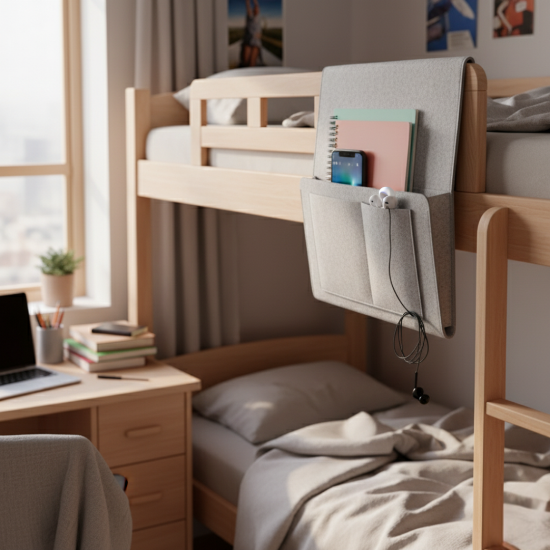 Essentials Within Reach – Tykk Filtdurabelt Materiale – Spar Plass Hold Orden & Nyt Nattkomfort Luvikno