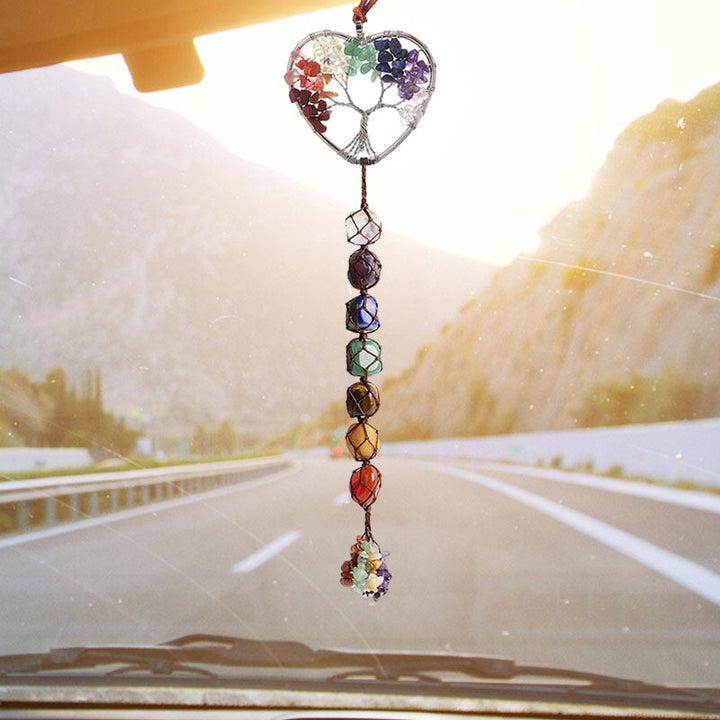 7 Chakra Stein Healing Crystal Tree of Life Dekorasjon | Luvikno