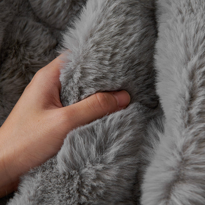 Luksus Ripple Faux Fur Sofa Deksel - Moderne, Stilig & Holdbar Sofa Beskyttelse | Luvikno