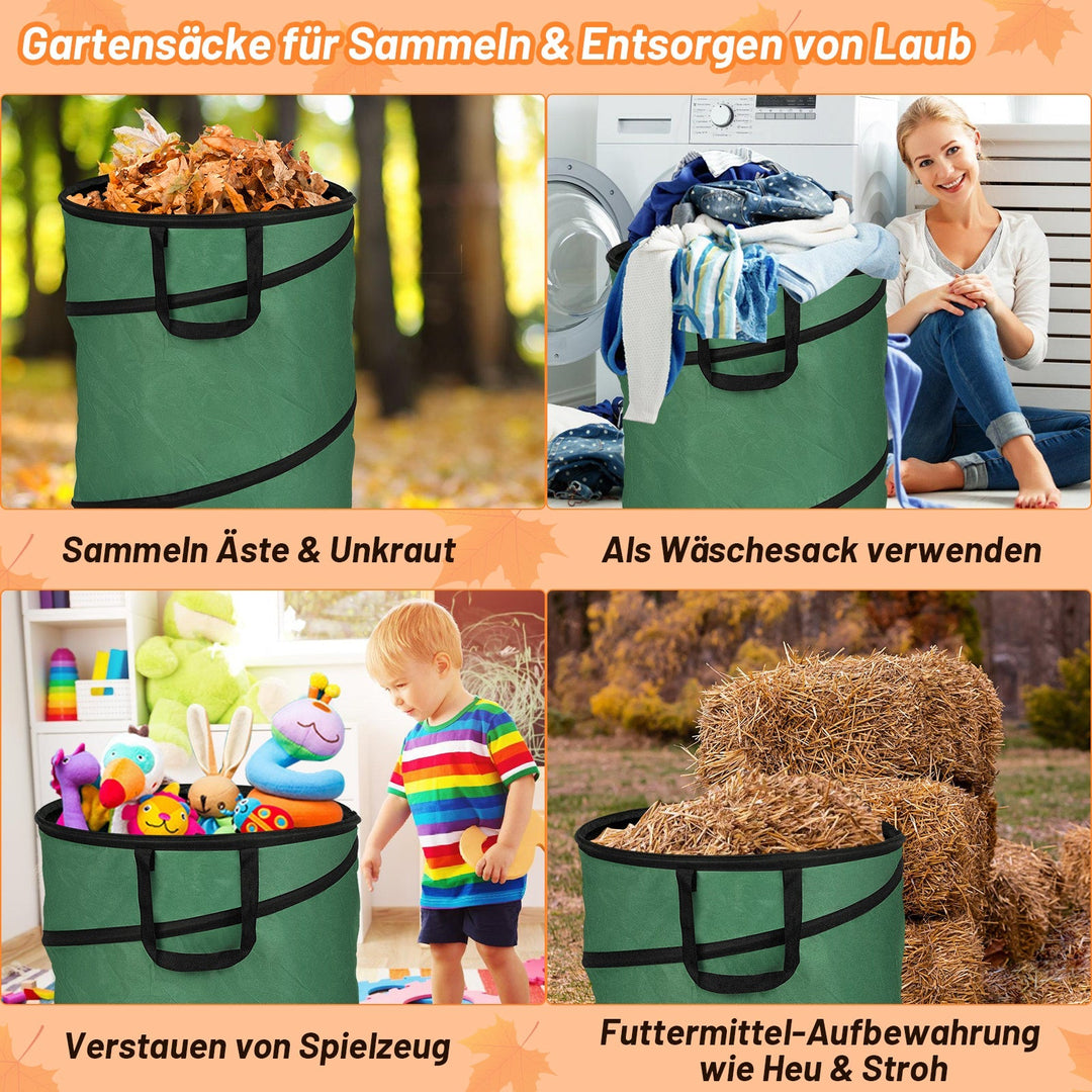 Gartensack Pop Up Hageavfallssekk 170L med Håndtak | Luvikno