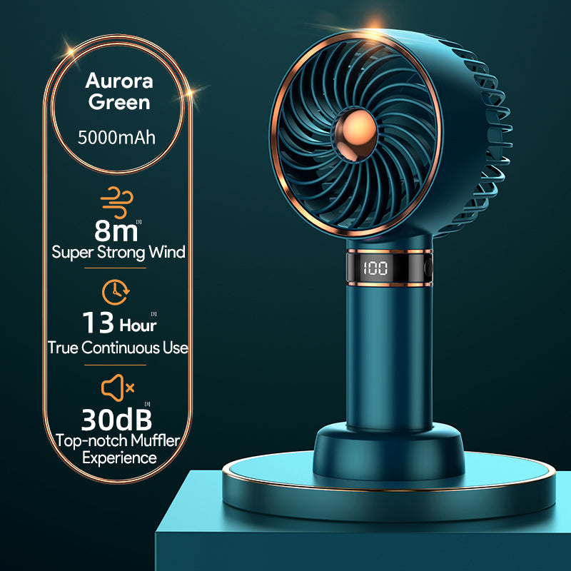 Bærbar 5000mAh Håndholdt Mini Airconditioner Vifte | Luvikno