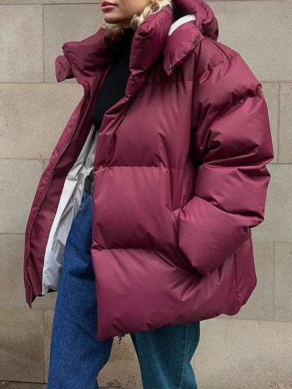 Luvik | Monivärinen Huppu Puffatakki