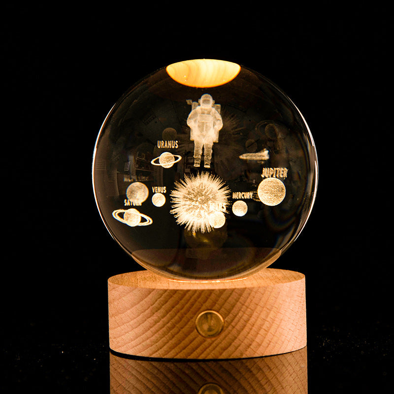 Galaxy Crystal Ball Lamp | Luvikno