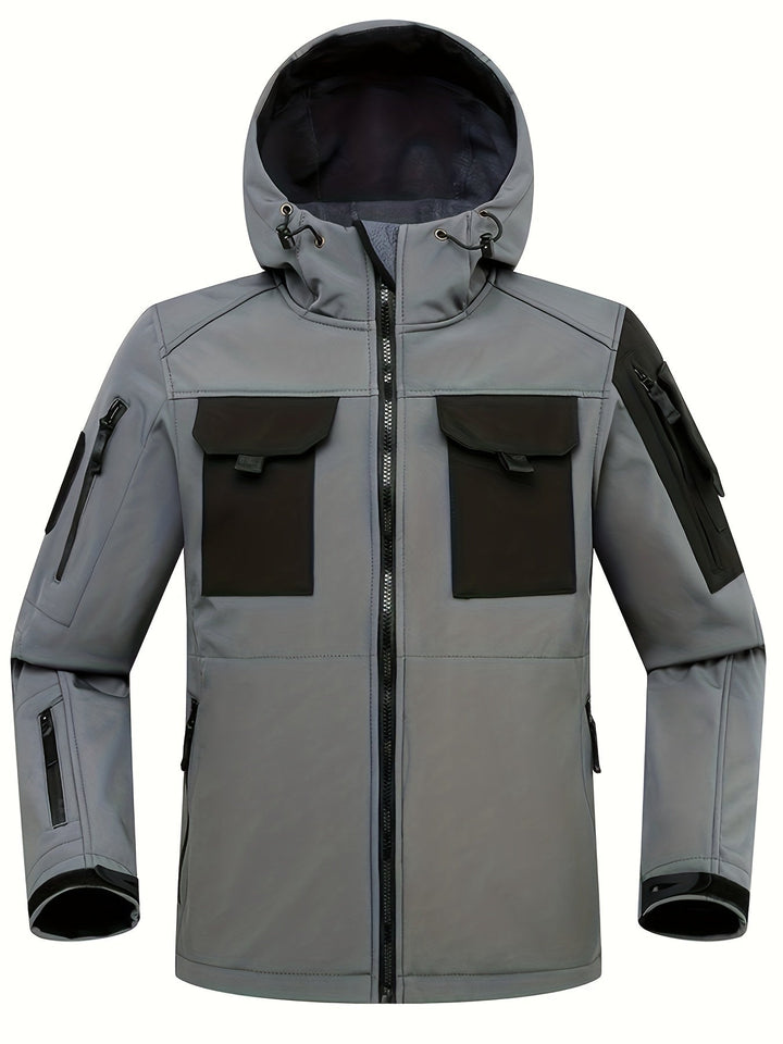 Luvik | Vedenpitävä miesten softshell-takki hupulla