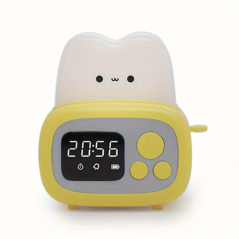 Adorabel LED Vekkerklokke med USB Oppladbart Batteri | Luvikno