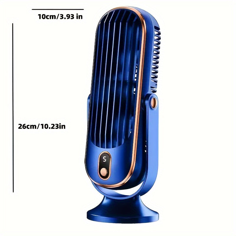 Bærbar luftkondisjoneringsvifte - Stor batteri, dobbeltmotor, 5-trinns luftkjøler med 720° surround luftblåser - Ideell for kontor, camping, utendørs RV, USB-vifte - Flott gave til Thanksgiving, Halloween, jul | Luvikno