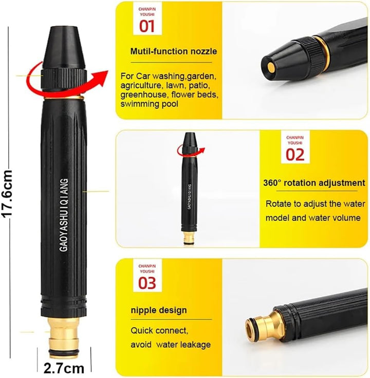 Hageslange Power Dyse — Avslutt skitt og få glans på sekunder som en proff! | Luvikno