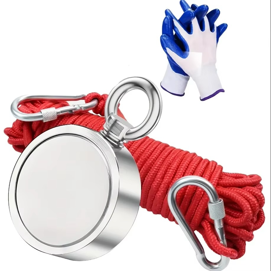 Ultimate Dual-Sided Magnet Fishing Kit med holdbar bæreveske Luvikno