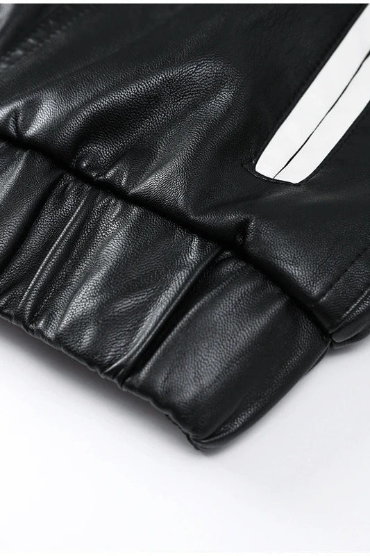 Luvik | Koriste Tekonahkainen Biker-takki